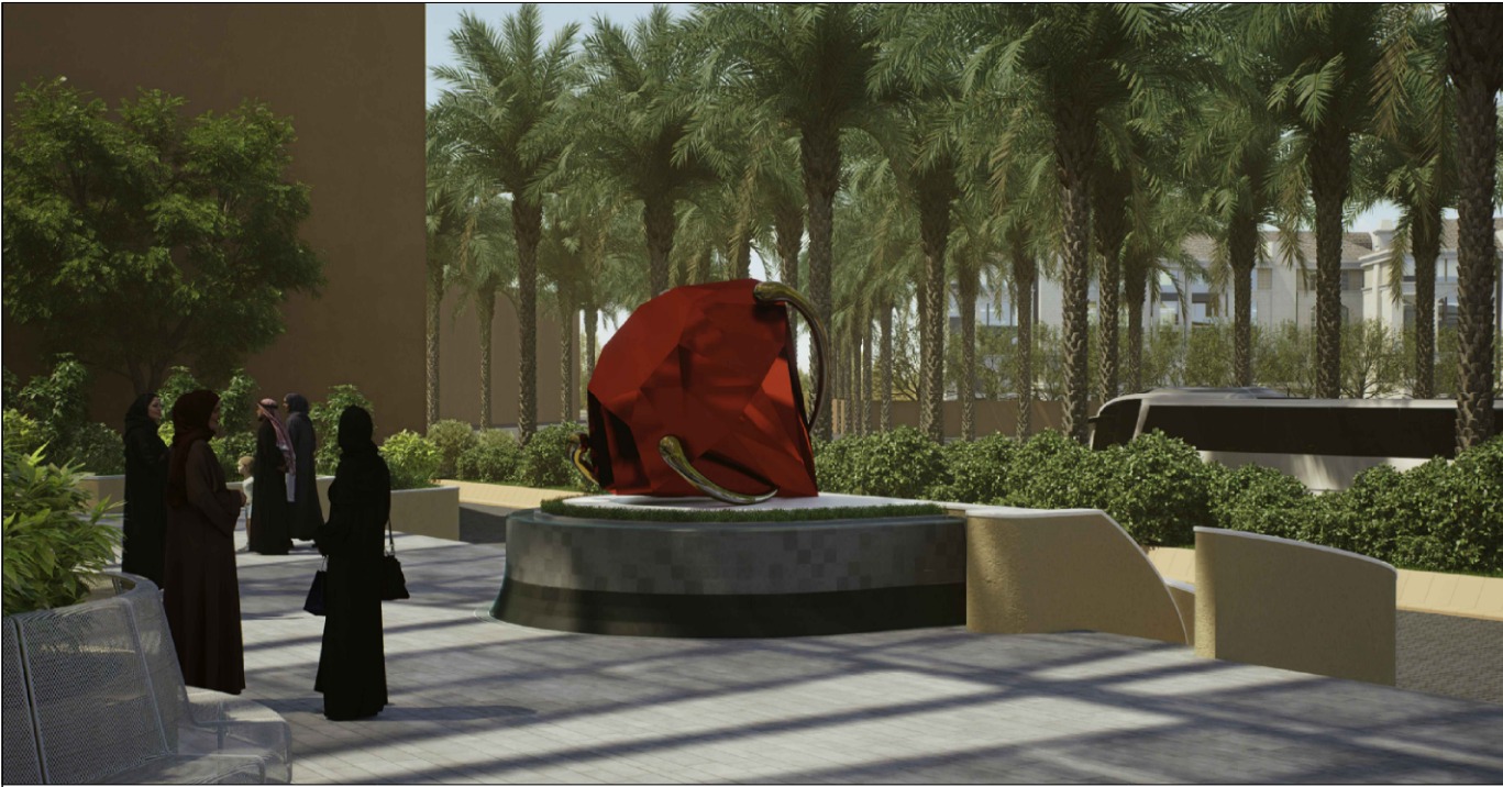 Red Diamond — Sculptures & Artwork project in Riyadh